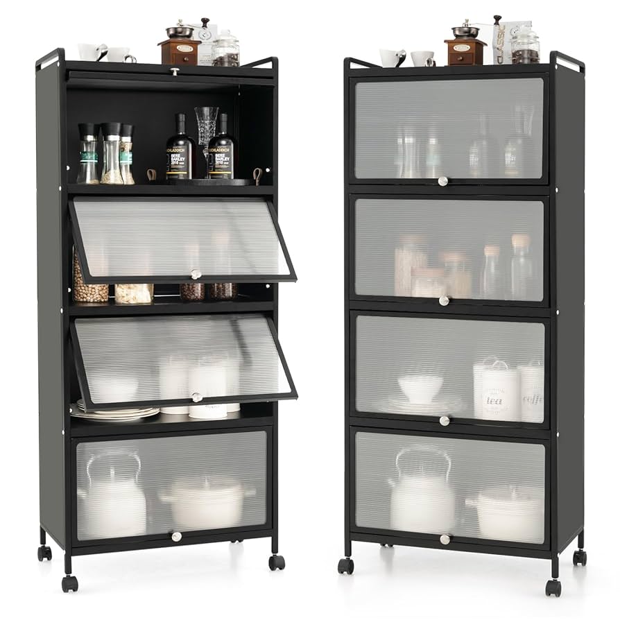 Amazon.com: Giantex 5-Tier Kitchen Storage Cabinet, Mobile
